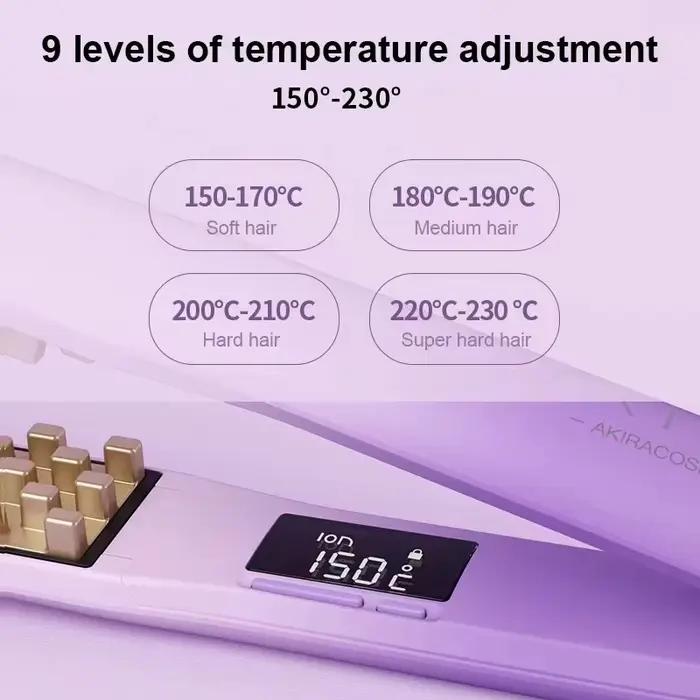 AkiraCosme-Fer à cheveux en céramique à volume moyen, bigoudi en fer à maïs moelleux à ions négatifs