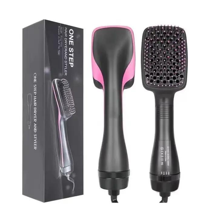 Sèche-cheveux brosse à Air chaud Styler et volumateur lisseur de cheveux bigoudi peigne rouleau une 