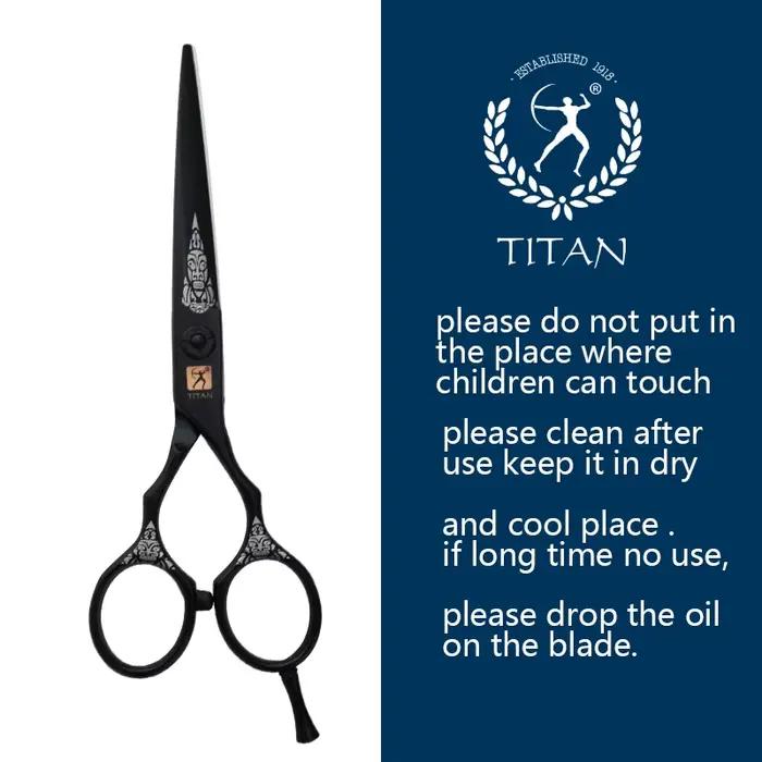 TITAN ciseaux à cheveux outil de barbier professionnel coupe coiffure ciseaux amincissants 5.5 pouce