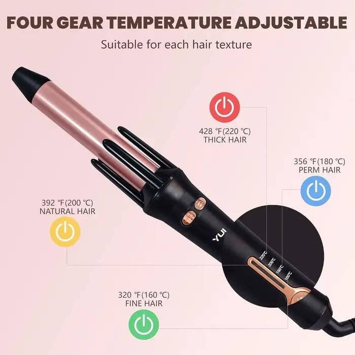 Bigoudi en céramique rotatif automatique fer à friser outil de coiffure fer à friser baguette à fris