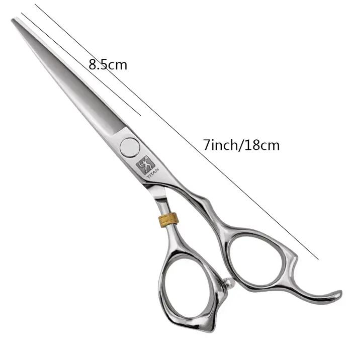 TITAN ciseaux à cheveux ciseaux de coiffeur ciseaux de coupe professionnels 7 pouces JP 440C acier i