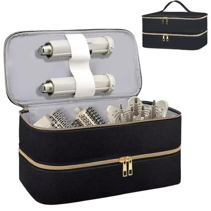 Étui pour sèche-cheveux imperméable à double couche, sac de voyage portable de grande capacité pour 