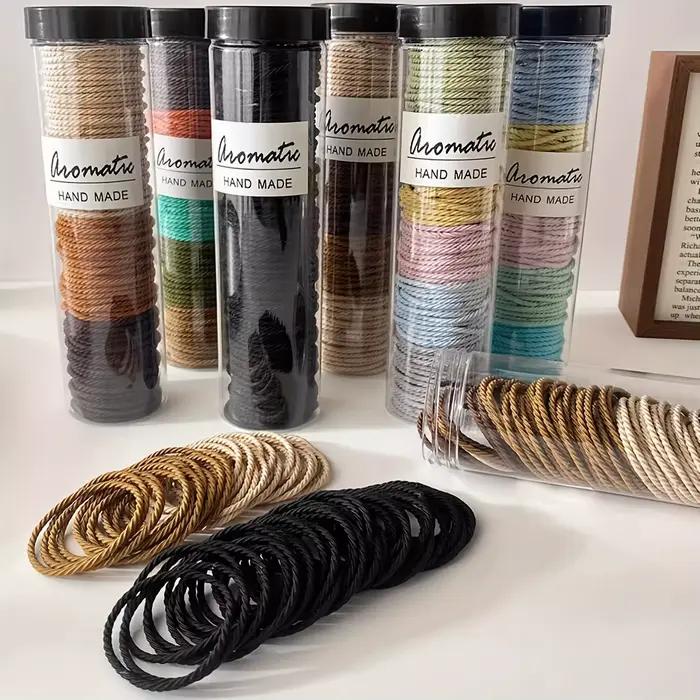 Bandes élastiques pour cheveux sans plis, 100 pièces, confortables et extensibles pour cheveux épais