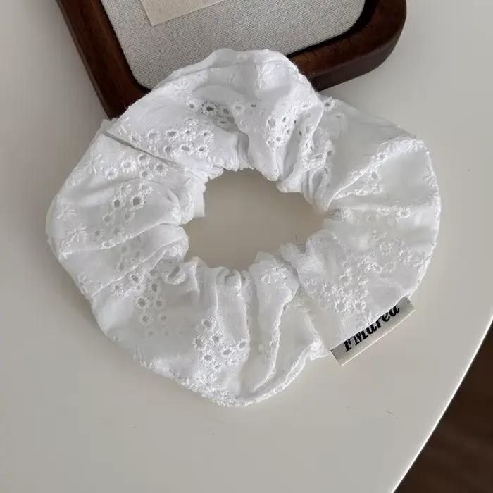 Chouchous en dentelle surdimensionnés pour femmes, bandes élastiques pour cheveux, porte-queue de ch