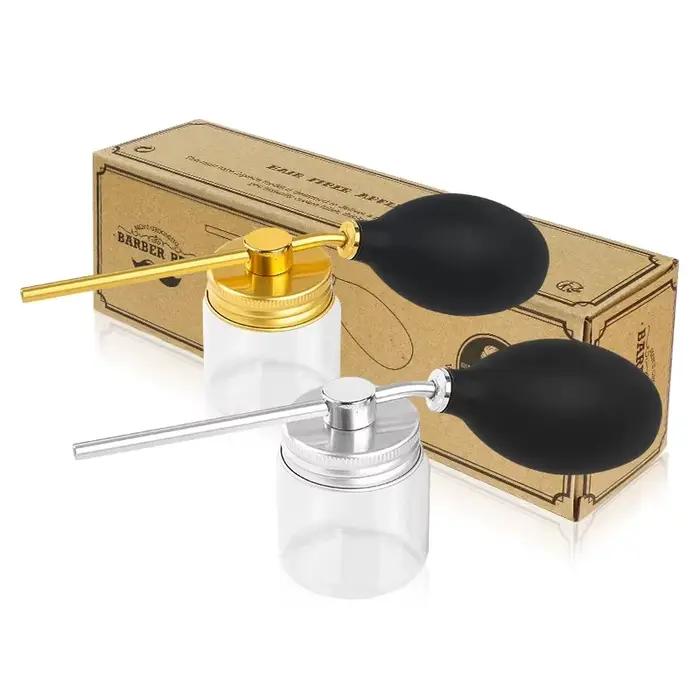 Bouteille de pulvérisation de poudre de barbier rechargeable, applicateur de fibres de construction 
