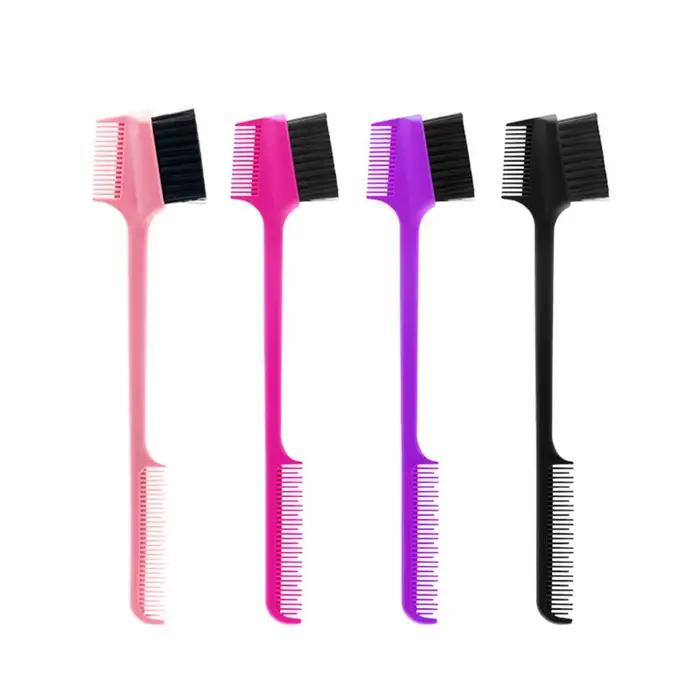 Peigne à bord double face, brosse à cheveux, accessoires professionnels de salon, outil de coiffure 