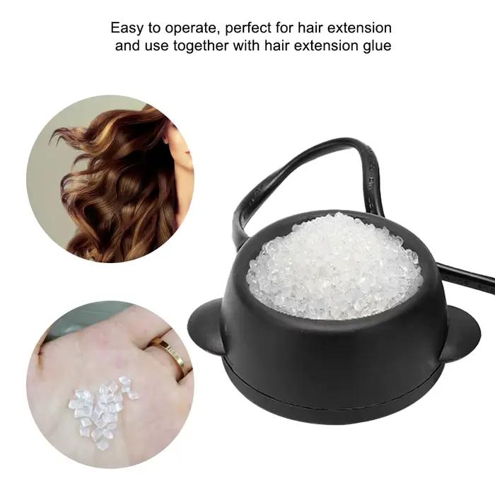 Mini Pot de colle chaude pour faire fondre la kératine, outils d'extension de cheveux, outils profes