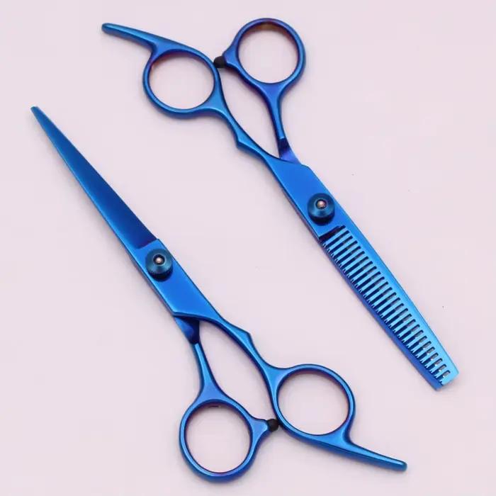 Ciseaux à cheveux professionnels de 6.0 pouces, ciseaux de coupe amincissants, ensemble de coupe de 