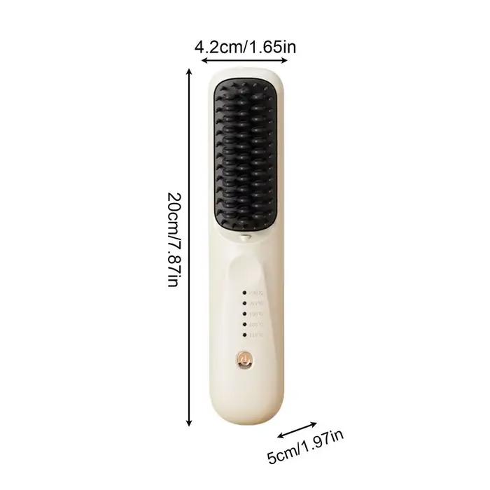 Brosse lissante chauffante 5 modes à ions négatifs, brosse électrique multi-températures, peigne cha