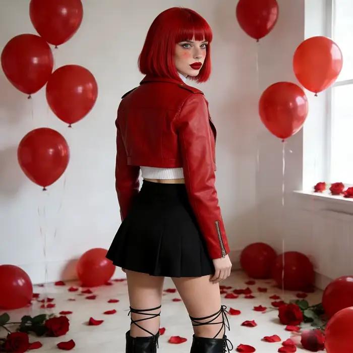 Perruque synthétique rouge courte style bob pour Halloween, cosplay, usage quotidien, kit de perruqu