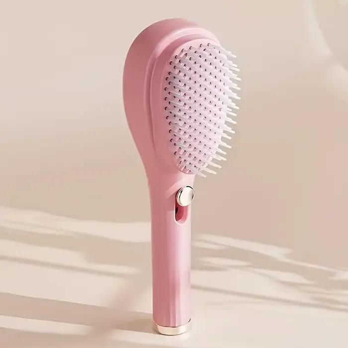 Peigne à cheveux rétractable magique, brosse de massage et démêlante antistatique du cuir chevelu po
