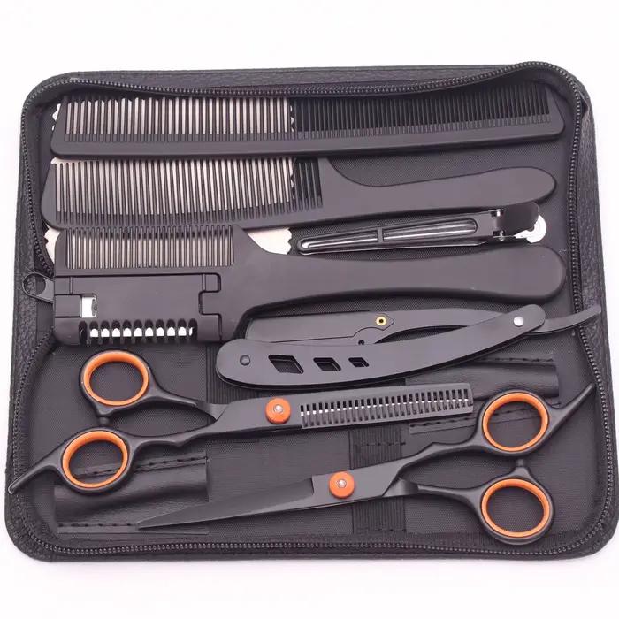 Ciseaux à cheveux professionnels de 6.0 pouces, ciseaux de coupe amincissants, ensemble de coupe de 