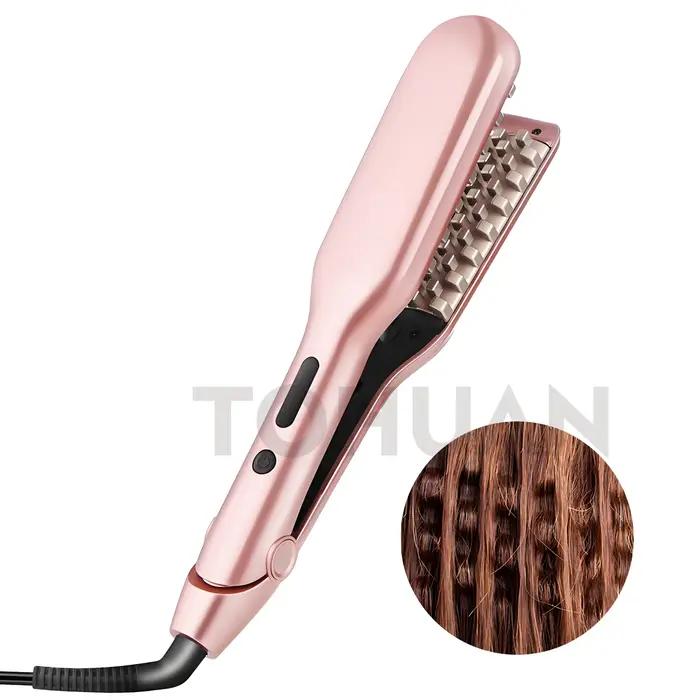 Fer à lisser en céramique classique Pro pour volume et outil de coiffage 3D pour un volume durable, 