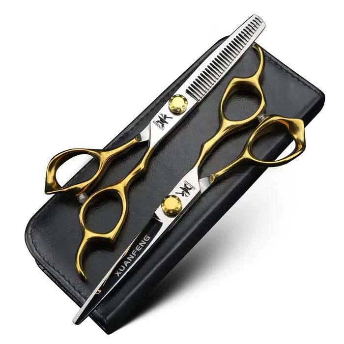 XUANFENG 6 pouces poignée en écailles de poisson coiffeur, ciseaux, outils de coiffure, ciseaux de c