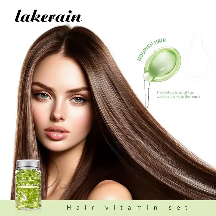Ensemble de soins capillaires à l'huile vitaminée d'argan marocain, 6 bouteilles, Essence, réparatio