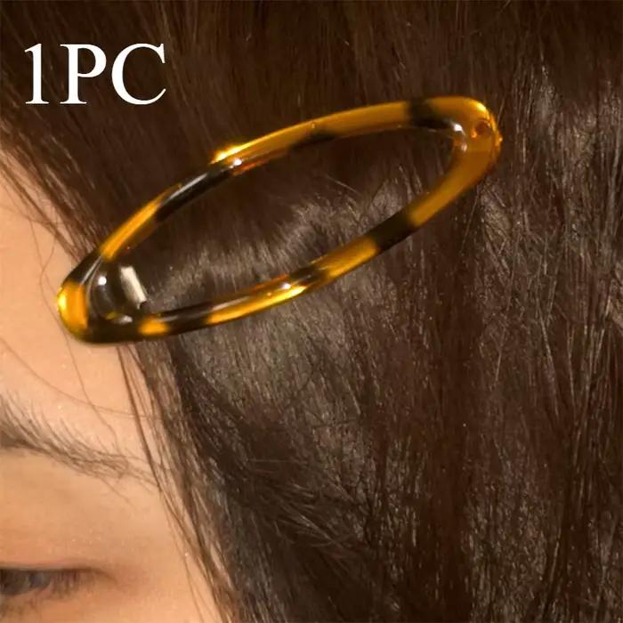Pinces à cheveux ovales à colle imprimé léopard, accessoires Vintage, mignon breloque coréenne BB, b