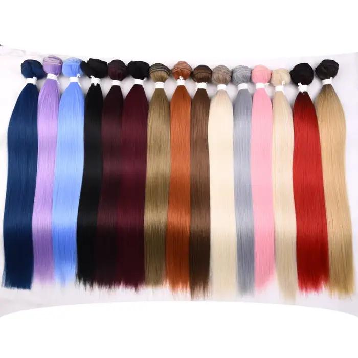 YunRong – tissage synthétique lisse Super Long, Extension capillaire, faux Yaki, tissage de cheveux 