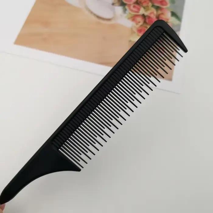 Peignes professionnels pour queue de cheveux, en acier inoxydable, pour coupe de Salon, outils de so
