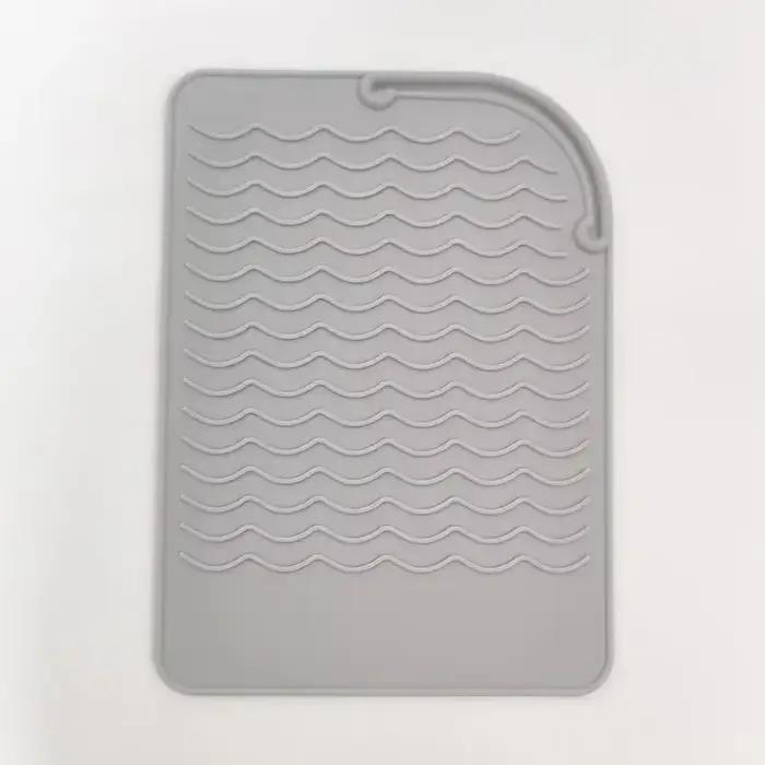 Tapis Portable en Silicone résistant à la chaleur, lisseur de cheveux, coussin isolant, antidérapant