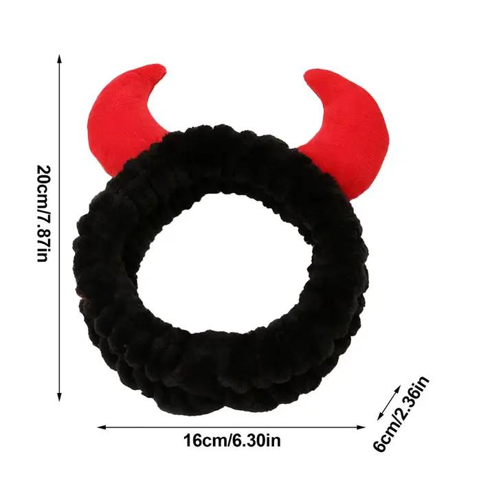 Bande de Sauna en Corne pour Cheveux, Accessoire Cosmétique Doux et Mignon, Serviette de Soins de la