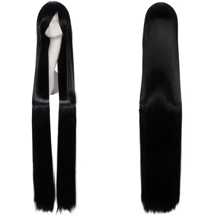 Perruque synthétique longue et lisse pour femmes, perruque universelle de Cosplay de dessin animé, p