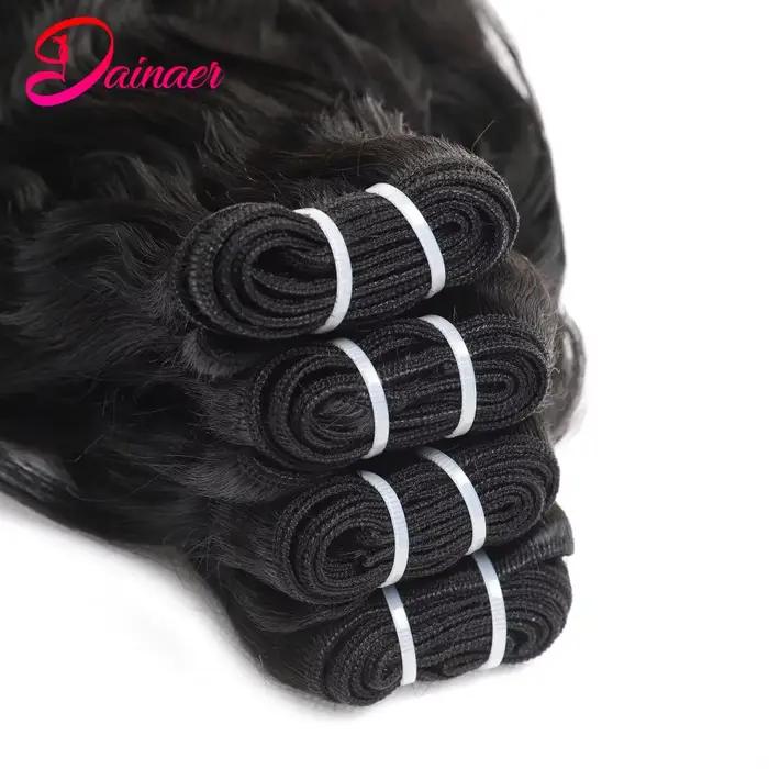 Tissage en Lot Brésilien Naturel Ondulé, Extensions de Cheveux 100% Humains, 3 Pièces
