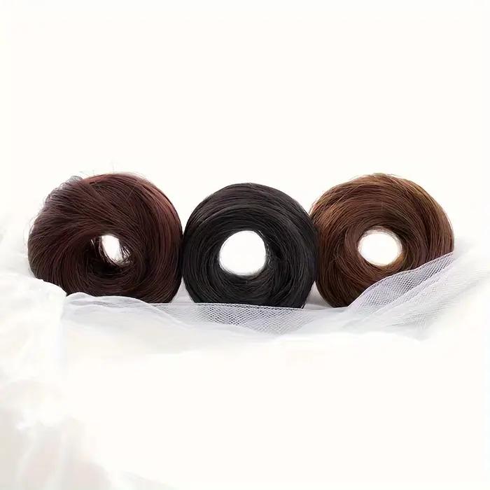 Chignon synthétique désordonné pour femmes, extension de cheveux, chignon droit, 1PC