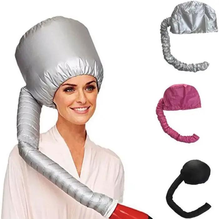 1 pièce : Casque de séchage électrique pour cheveux, connectable à un sèche-cheveux, idéal pour la s