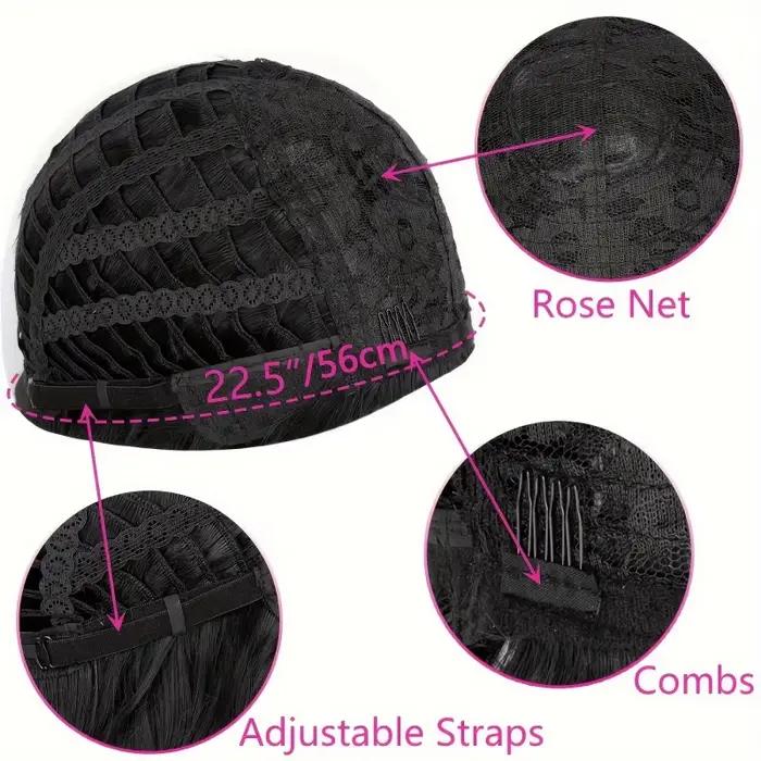 Perruques bouclées noires avec frange pour femmes, perruque synthétique longue bouclée et ondulée de