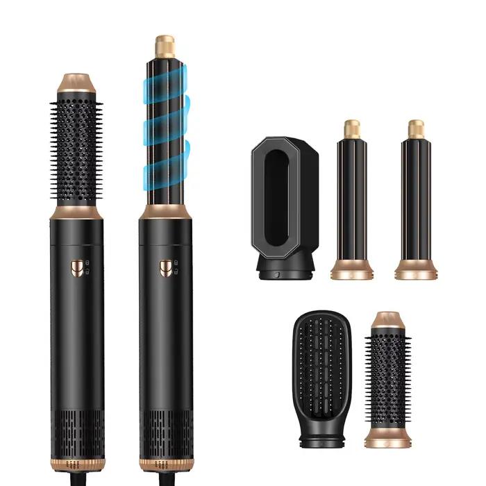 Sèche-cheveux professionnel UKLISS 5 en 1, brosse chauffante électrique, peigne à air chaud, sèche-c