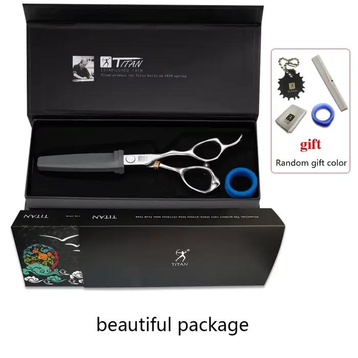 TITAN japon Original professionnel ciseaux de coiffure professionnel barbier ciseaux ensemble coupe 