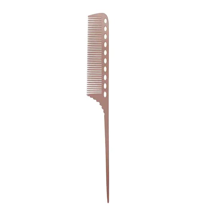 Peigne antistatique professionnel en aluminium, brosse de coiffure en aluminium, peigne de coupe de 