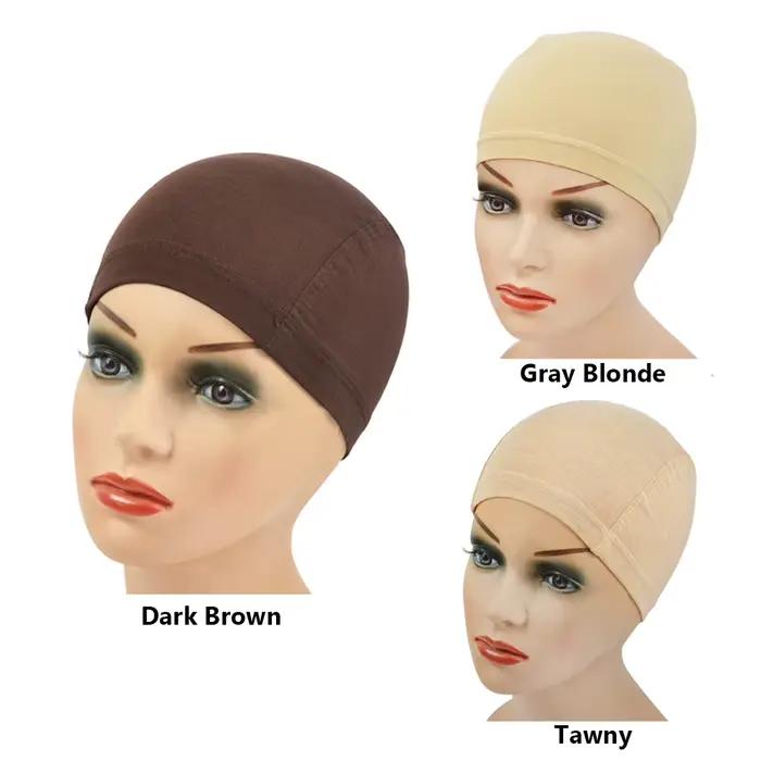 Bonnet de perruque en Fiber de bambou pour femmes, bonnet de perruque confortable et élastique à por