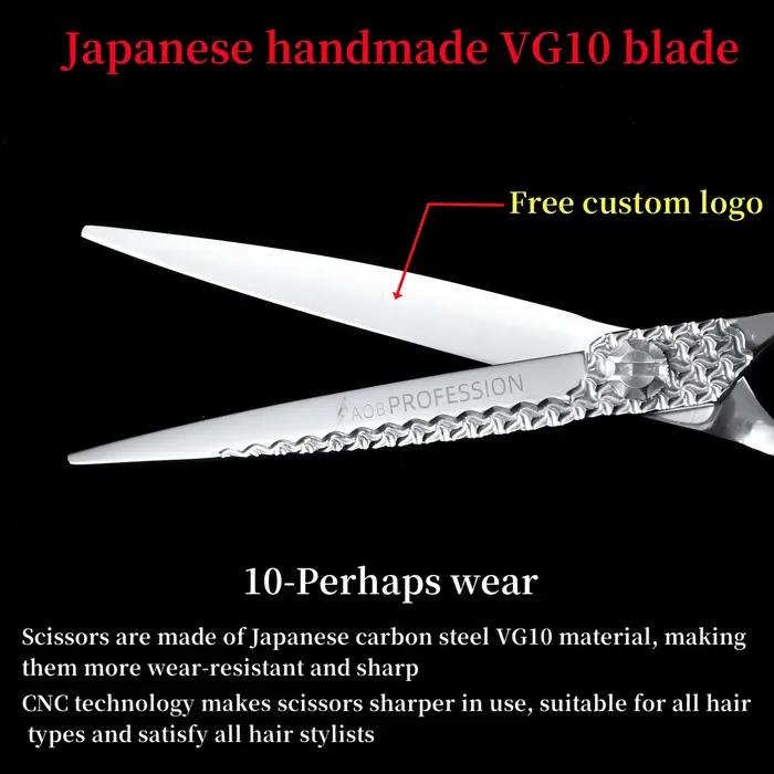 HISADA ciseaux de coiffeur professionnels 7.0 pouces machine de coupe de cheveux VG10 matériel cisea