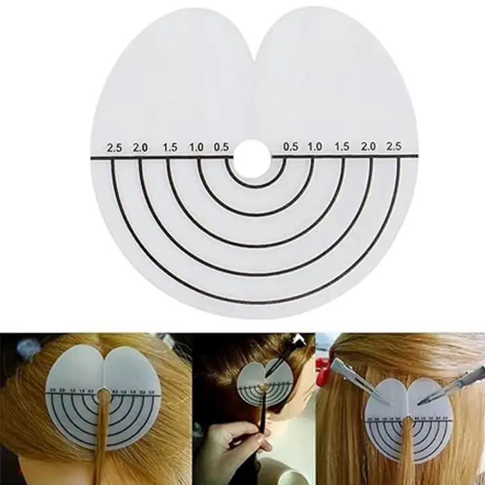 Protections thermiques pour Extensions de cheveux, 10 à 100 pièces, PVC transparent avec échelle, mo