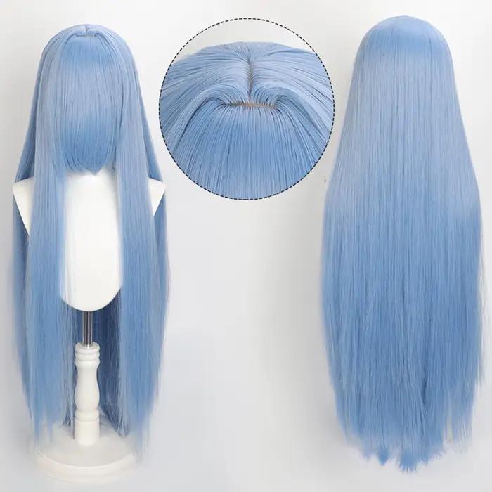 Perruque colorée longue de 100cm, perruques de fête pour Costume de Cosplay Anime, perruque synthéti