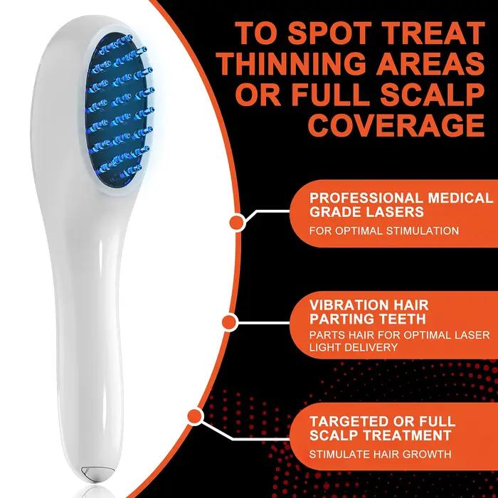 Peigne électrique Laser pour la croissance des cheveux, thérapie Anti-perte de cheveux, infrarouge 6
