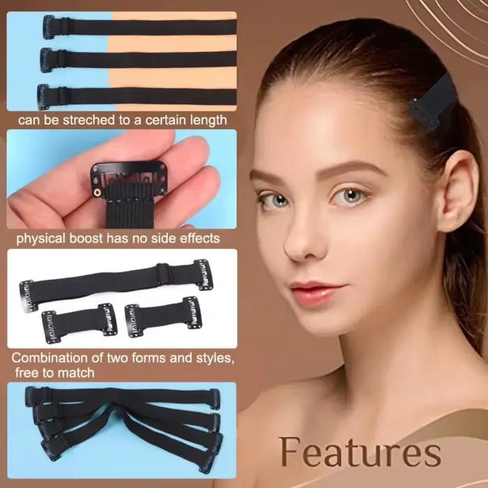 Bandes de lifting portables, sourcils et yeux invisibles réglables, sangle d'étirement élastique réu