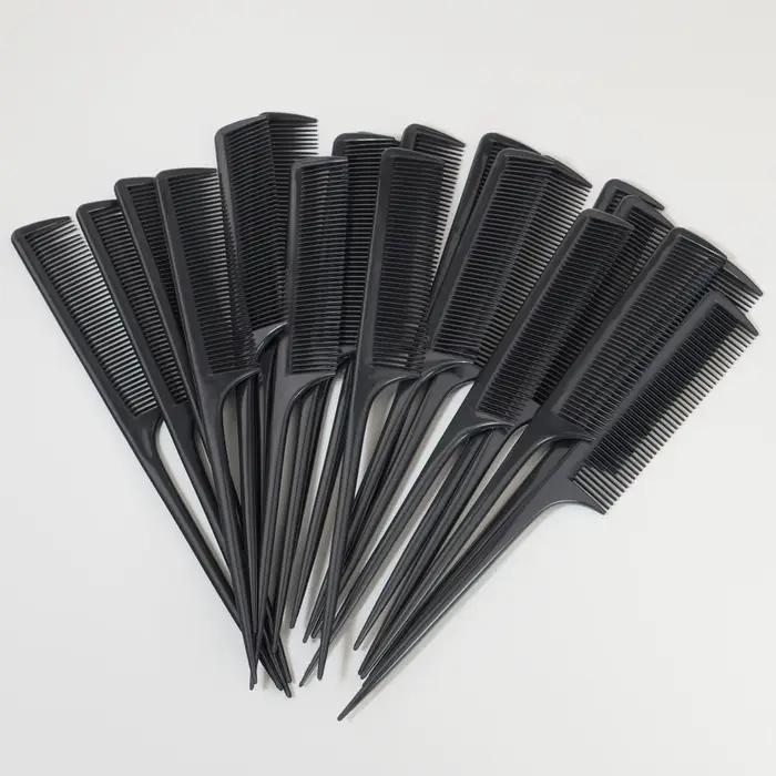 20 peignes à cheveux professionnels à queue pointue, brosses antistatiques pour teinture capillaire,
