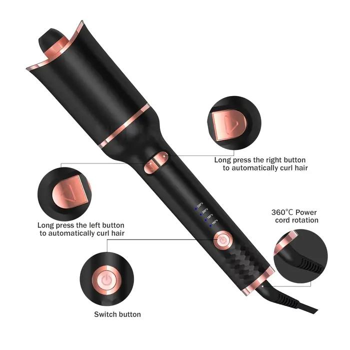Fer à friser en céramique rotatif automatique, bigoudi à air, bigoudi à rotation automatique, baguet