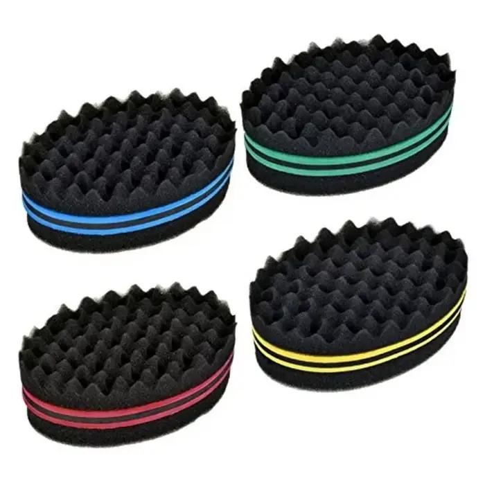 Brosse à cheveux torsadée magique double face, éponge nar, outil lavable, rouleau de vague, style de
