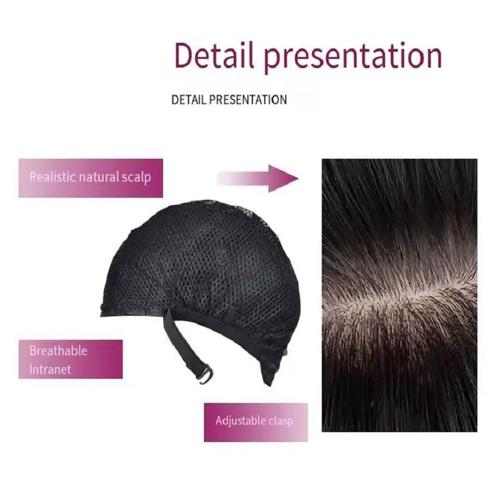 Ensemble de tête en fibre synthétique pour femme, cheveux longs bouclés, ondulation de l'eau, haute 