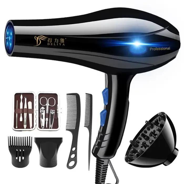 Sèche-cheveux 2200W professionnel puissant sèche-cheveux chauffage rapide réglage chaud et froid sèc