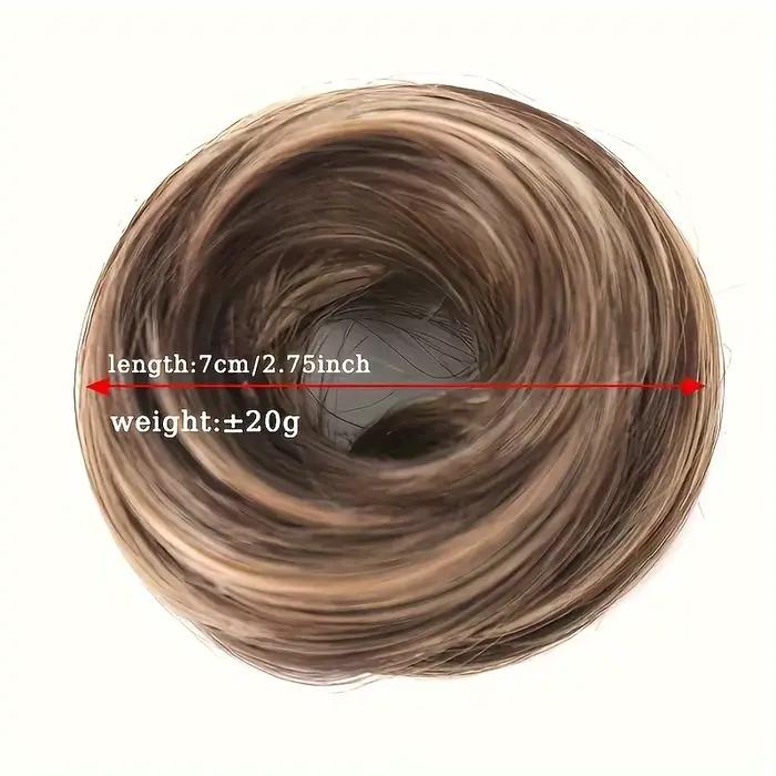 Chignon synthétique désordonné pour femmes, extension de cheveux, chignon droit, 1PC