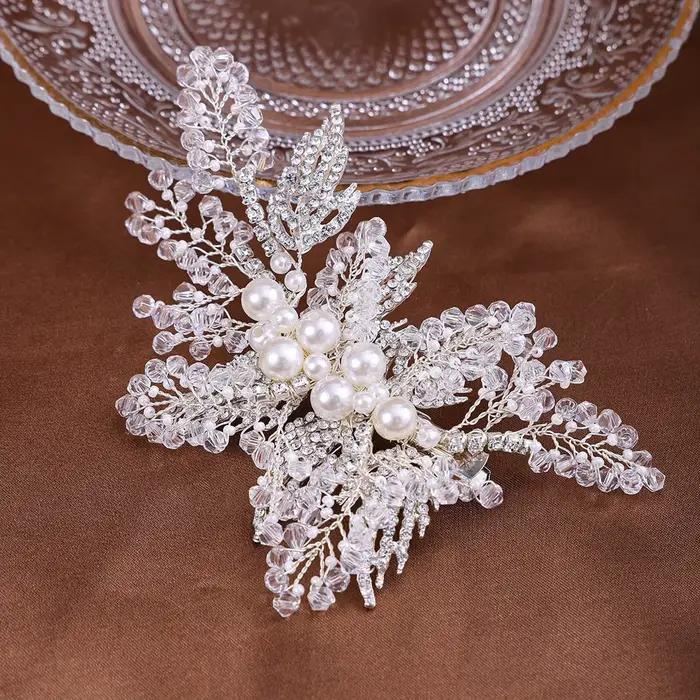 Pince à cheveux pour femme, épingle à cheveux de mariée, bandeau, coiffe de mariée faite à la main e