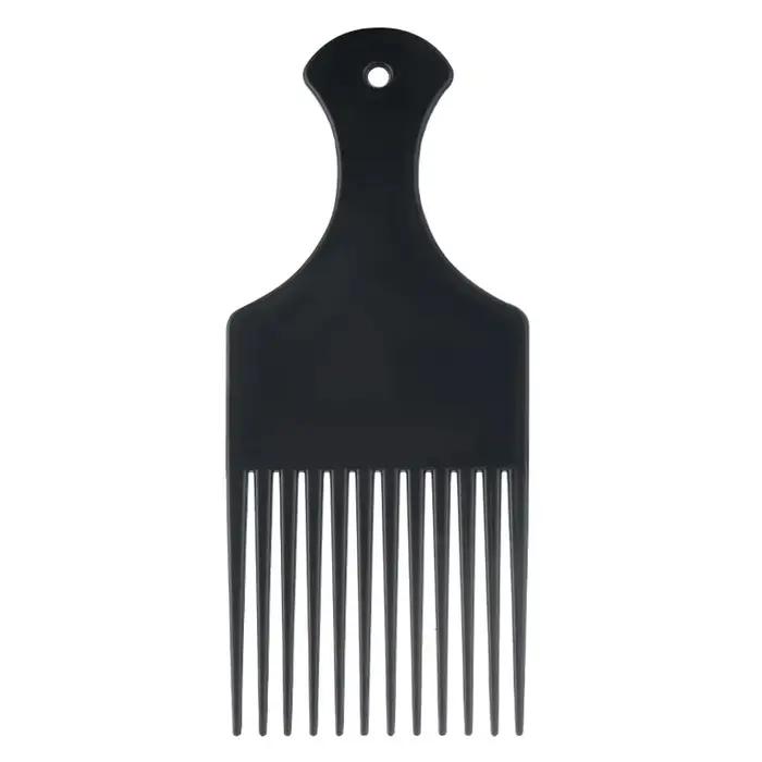 Peigne Afro pour cheveux afro-américains, peigne démêlant à dents larges pour coiffure bouclée, perr