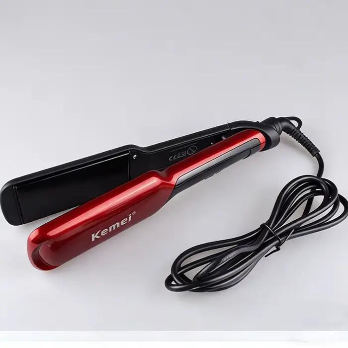 Lisseur professionnel KM-9620 multi-styles, outil de coiffure de qualité salon pour des coiffures pa
