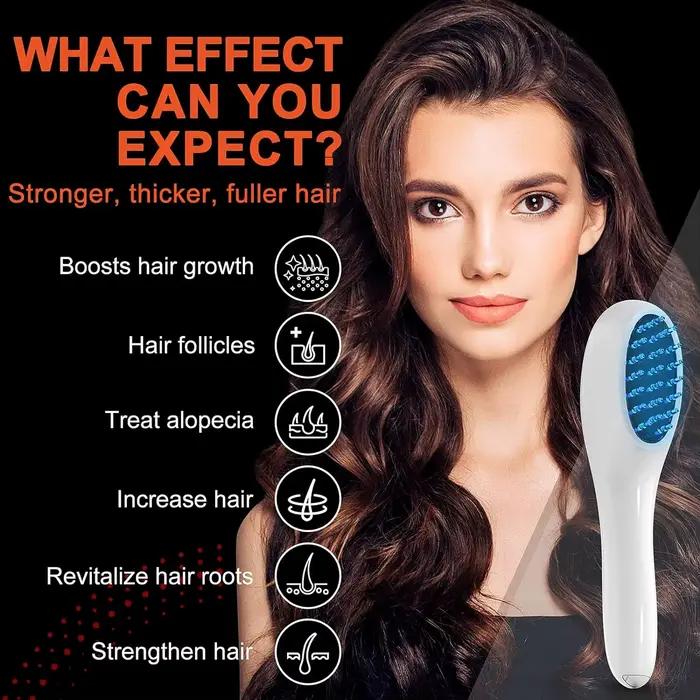 Peigne Laser Électrique pour la Croissance des Cheveux, Thérapie Anti-Perte de Cheveux, Infrarouge 6