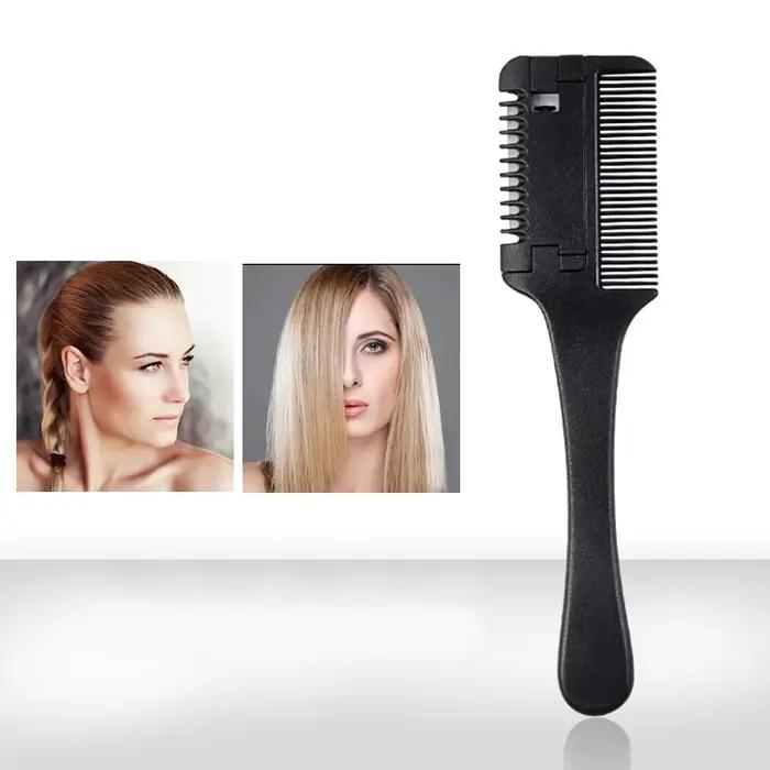 Peigne de coupe de cheveux, brosses à cheveux avec lames de rasoir, tondeuse à cheveux, outils aminc