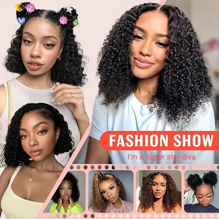 Perruque BOB vague profonde cheveux humains 13x4 HD bouclés dentelle avant perruques cheveux humains